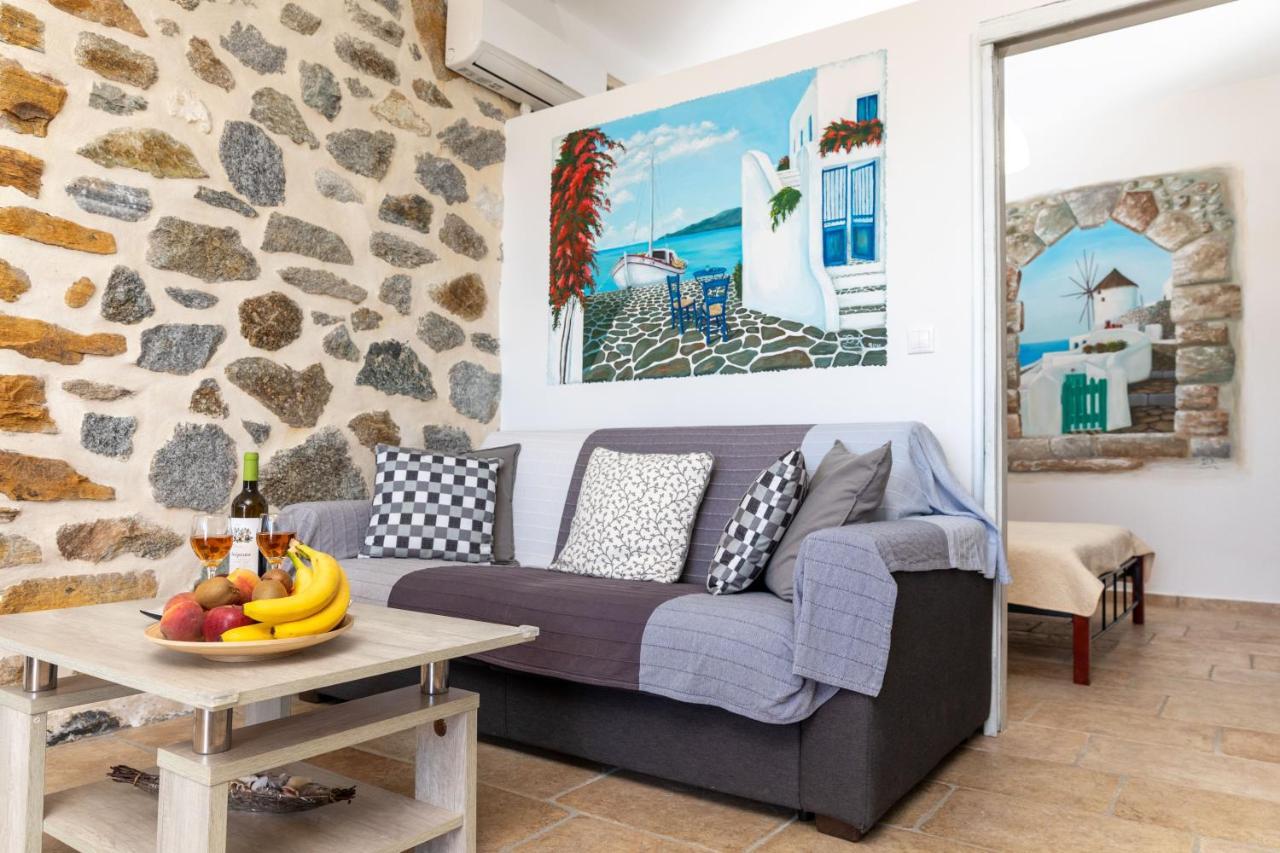 Вилла The Stone House Naxos Glinado Naxos Экстерьер фото